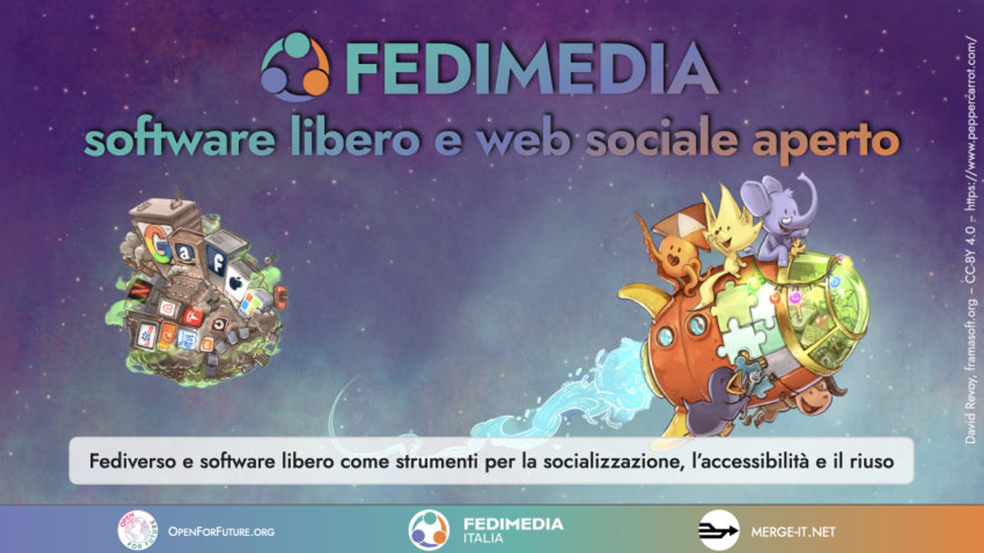 Presentazione di Fedimedia Italia APS al MERGE-it 2025